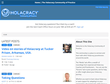 Tablet Screenshot of community.holacracy.org