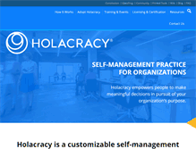 Tablet Screenshot of holacracy.org